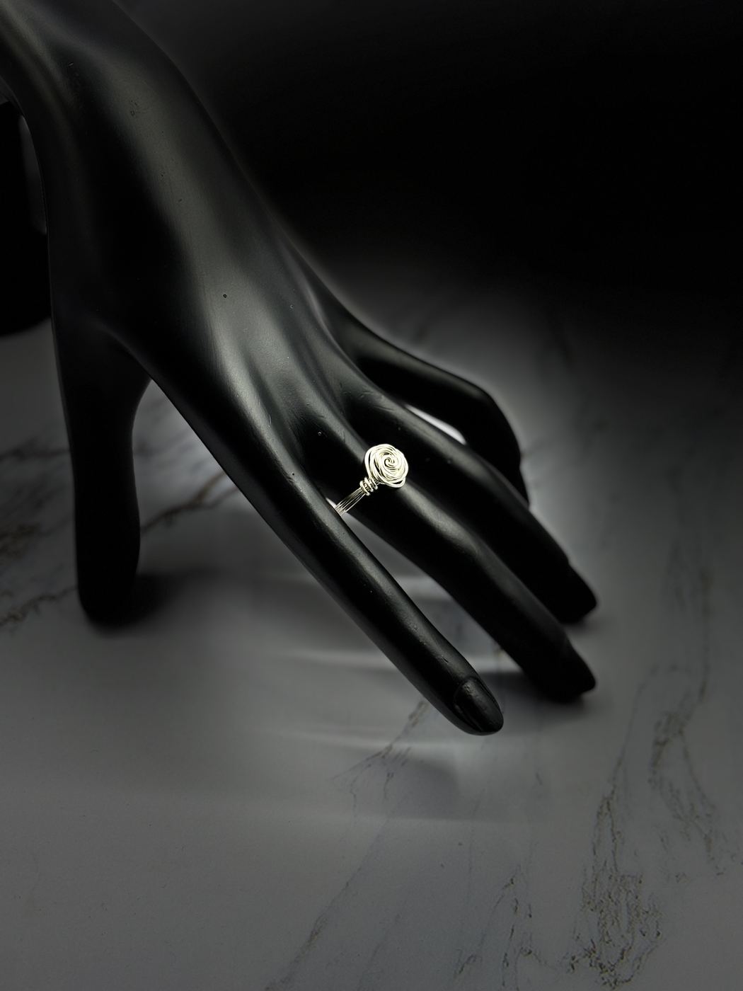 Wire Rose Ring